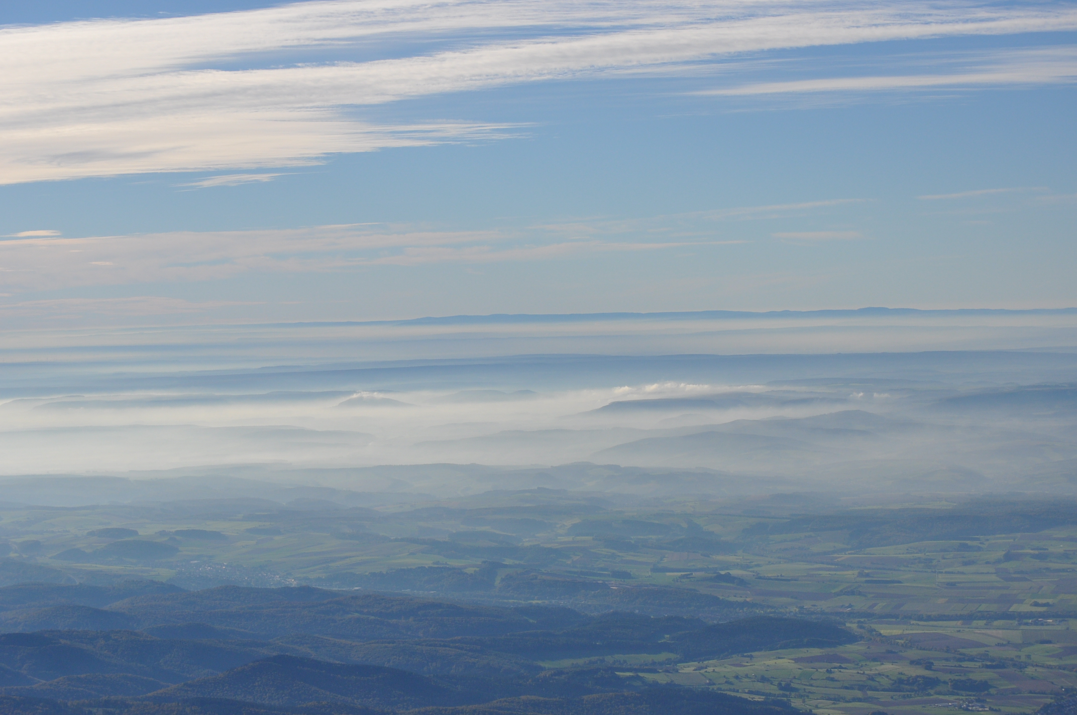 Thüringerwald am horizont