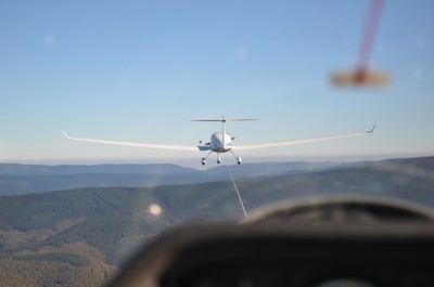 Anflug zum Acker