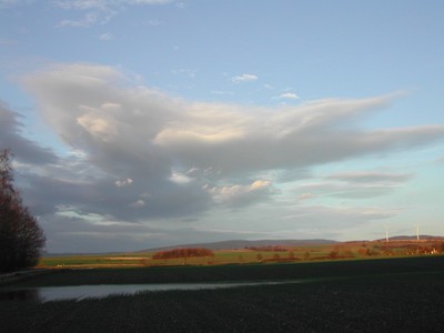 Blick nach Norden nach der Landung