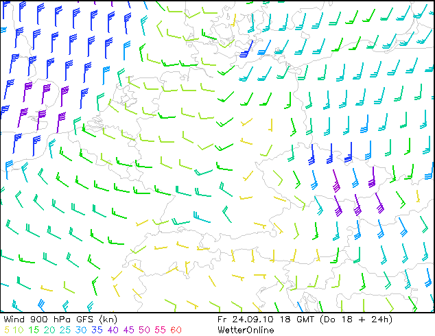 Wind 900hPa 18