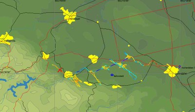 Welleneinstieg - Flugweg