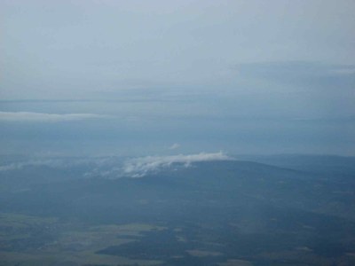 angedeutete Staubewölkung am Brocken