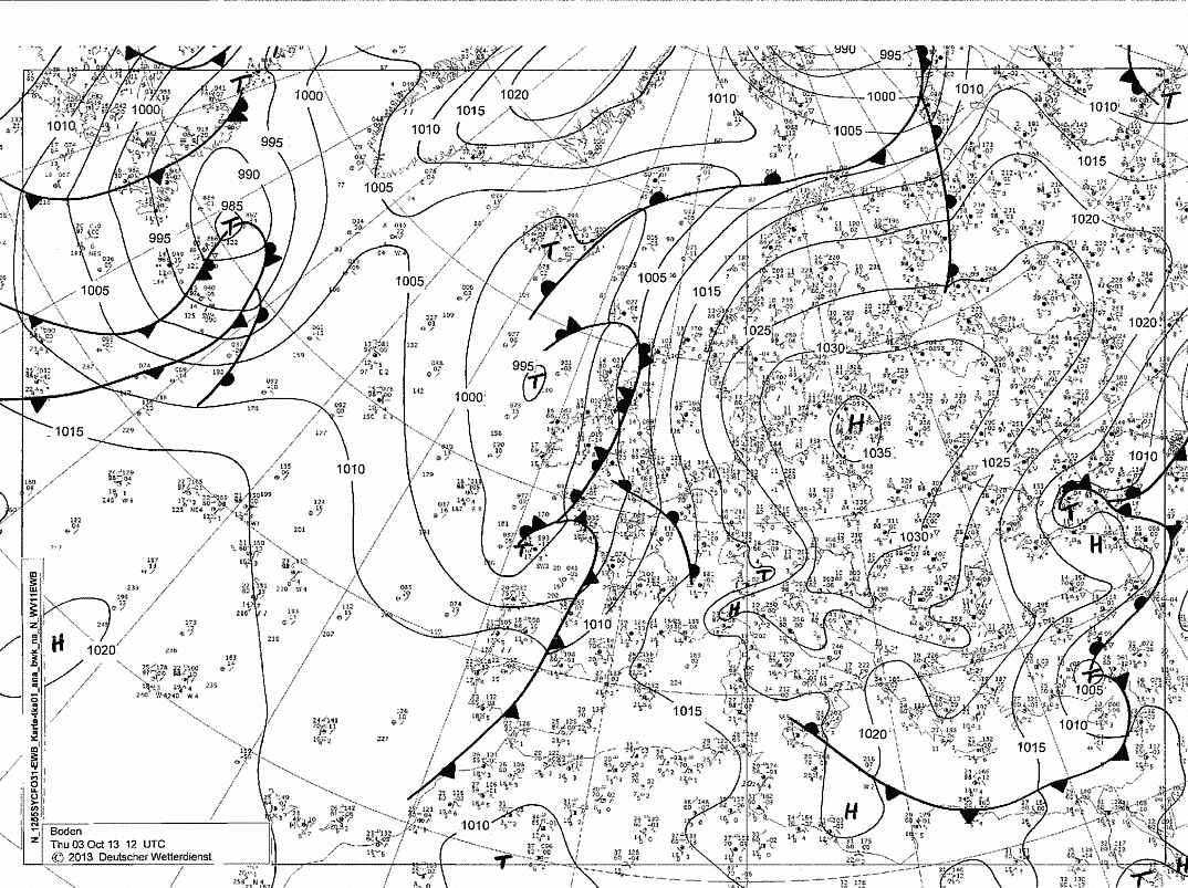 DWD-Bodenanalyse 03.10.2013   12 UTC