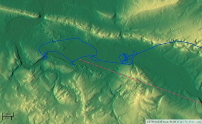 IGC-Flugspur am Taubenberg