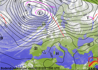 Bodendruckanalyse 22.12.15, 12 UTC 