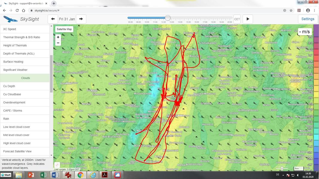 Skysight Prognose Vert. 2km 