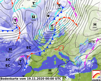 ZAMG Bodenkarte, 0 UTC