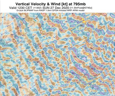 Vorhersage RASP NL, 11.30 MEZ, 795 mbar