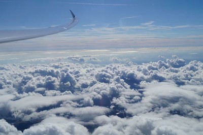 Cumuli und tiefe Lentis vor dem Südharz